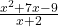 \frac{x^2+7x-9}{x+2}